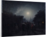 Before a Tavern. Night scene, 1860s-1870s by Leonid Ivanovich Solomatkin