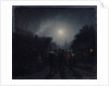 Before a Tavern. Night scene, 1860s-1870s by Leonid Ivanovich Solomatkin