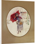 Women walk through the snow, c. 1900 by Sergei Sergeyevich Solomko
