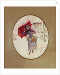 Women walk through the snow, c. 1900 by Sergei Sergeyevich Solomko