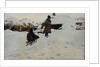 Winter, 1902 by Evgeni Ivanovich Stolitsa