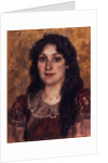 Portrait of the artists wife, 1888 by Vasili Ivanovich Surikov