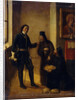 Bishop Mitrophan of Voronezh donating to Peter I for the Azov fleet construction on 1696, 1857 by Mikhail Ivanovich Terebenev
