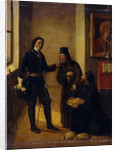 Bishop Mitrophan of Voronezh donating to Peter I for the Azov fleet construction on 1696, 1857 by Mikhail Ivanovich Terebenev