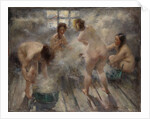 In a Russian Banya, 1916 by Vitali Gavrilovich Tikhov