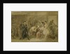 Behind the curtain in the serf theatre by Konstantin Alexandrovich Trutovsky