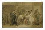 Behind the curtain in the serf theatre by Konstantin Alexandrovich Trutovsky