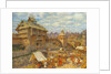 Wooden City of Moscow in the 14th century by Appolinari Mikhaylovich Vasnetsov