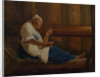 Girl on a hay mattress by Alexei Gavrilovich Venetsianov