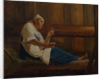 Girl on a hay mattress by Alexei Gavrilovich Venetsianov