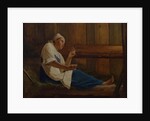 Girl on a hay mattress by Alexei Gavrilovich Venetsianov