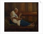 Girl on a hay mattress by Alexei Gavrilovich Venetsianov