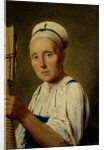 The spinner, 1830s by Alexei Gavrilovich Venetsianov