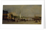 Bolshoy Kamenny Bridge in Moscow by Pyotr Petrovich Vereshchagin