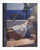 A lady on the balcony, 1916 by Sergei Arsenyevich Vinogradov