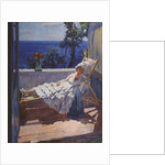 A lady on the balcony, 1916 by Sergei Arsenyevich Vinogradov