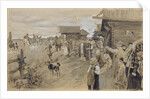 Hunting with Borzois, 1907 by Sergei Arsenyevich Vinogradov