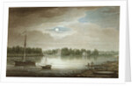 Nevka River near the Yelagin Bridge, 1829 by Maxim Nikiphorovich Vorobyev
