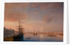 View of the Blagoveshchensky (Annunciation) Bridge and Nikolaevskaya Embankment, ca 1852 by Maxim Nikiphorovich Vorobyev
