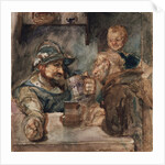 Over a Beer Tankard, 1883 by Mikhail Alexandrovich Vrubel