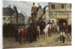 General Blücher with the Cossacks in Bautzen, 1885 by Gottfried Willewalde