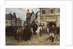 General Blücher with the Cossacks in Bautzen, 1885 by Gottfried Willewalde