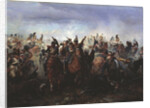 The battle of Fer-Champenois on March 13, 1814, 1891 by Gottfried Willewalde