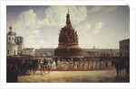 The Consecration of the Monument  to the Millennium of Russia in Novgorod on 1862, 1864 by Gottfried Willewalde
