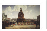 The Consecration of the Monument  to the Millennium of Russia in Novgorod on 1862, 1864 by Gottfried Willewalde