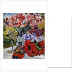 Flowers and a doll, 1916 by Mikhail Nikolayevich Yakovlev