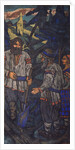 The Wedding of the Grand Duke Vladimir I. Svyatoslavich (Triptych, side panel), 1920s by Mikhail Nikolayevich Yakovlev