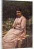 In a park. (Portrait of the artists wife) by Nikolai Alexandrovich Yaroshenko