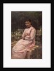 In a park. (Portrait of the artists wife) by Nikolai Alexandrovich Yaroshenko