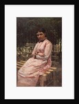 In a park. (Portrait of the artists wife) by Nikolai Alexandrovich Yaroshenko