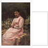 In a park. (Portrait of the artists wife) by Nikolai Alexandrovich Yaroshenko