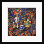 Still life with porcelain and flowers, 1913 by Nikolai Semyonovich Zaytsev