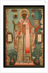 Saint Nicholas of Zaraysk, Early 18th cen by Russian icon