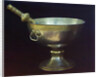 Holy water bowl. Gift from Tsar Mikhail Feodorovich (Photograph by Sergei Prokudin-Gorsky), 17th century by Russian master
