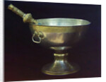 Holy water bowl. Gift from Tsar Mikhail Feodorovich (Photograph by Sergei Prokudin-Gorsky), 17th century by Russian master