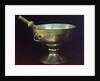 Holy water bowl. Gift from Tsar Mikhail Feodorovich (Photograph by Sergei Prokudin-Gorsky), 17th century by Russian master