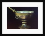 Holy water bowl. Gift from Tsar Mikhail Feodorovich (Photograph by Sergei Prokudin-Gorsky), 17th century by Russian master