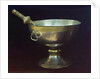 Holy water bowl. Gift from Tsar Mikhail Feodorovich (Photograph by Sergei Prokudin-Gorsky), 17th century by Russian master