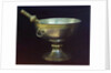 Holy water bowl. Gift from Tsar Mikhail Feodorovich (Photograph by Sergei Prokudin-Gorsky), 17th century by Russian master