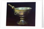 Holy water bowl. Gift from Tsar Mikhail Feodorovich (Photograph by Sergei Prokudin-Gorsky), 17th century by Russian master
