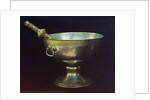 Holy water bowl. Gift from Tsar Mikhail Feodorovich (Photograph by Sergei Prokudin-Gorsky), 17th century by Russian master