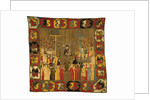 Palm Sunday Procession in Moscow on April 8, 1498. Zoe Palaiologina with daughters (left under), Ivan III, Elena of Wallachia, D, 1498 by Ancient Russian Art