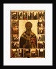 Saint Nicholas with scenes from his life, 14th century by Russian icon