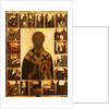Saint Nicholas with scenes from his life, 14th century by Russian icon