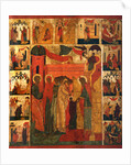 The Entry of the Most Holy Theotokos into the Temple, 16th century by Russian icon