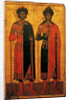 Saints Boris and Gleb, Mid of the 14th cen by Russian icon